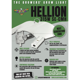 Grow Light Kit 315w CMH - Defender Reflector - Hellion By Adjust-A-Wings