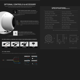 315mm EC Mixed Flow Fan c/w Speed controller - 2987 Cubic Metres Per Hour