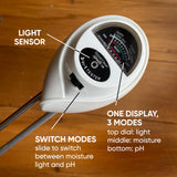 3 in 1 Moisture - pH - Light Meter for Soil & Coco mediums