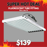 4ft 8 x 54w T5 Fluorescent Tube Fitting c/w 6500k Lamps