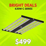LED Grow Light 630w C series 6 Bar - Dimmable full spectrum