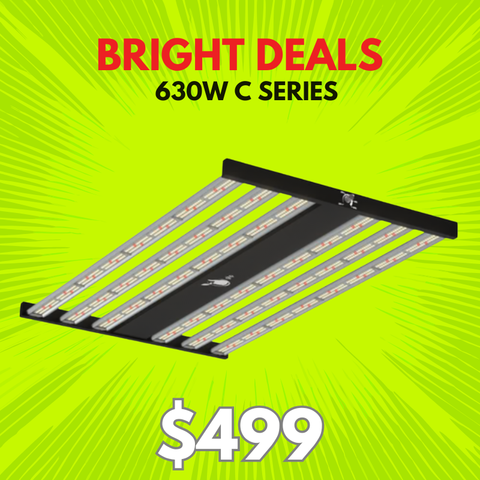 LED Grow Light 630w C series 6 Bar - Dimmable full spectrum