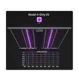 LED 780w 6 Bar + 2 bar UV Booster bars - Dimmable full spectrum LM301H grow light