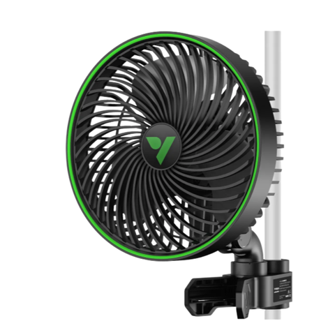 AeroWave E6 Clip Fan, EC Motor, Auto Oscillation, Smart Control - Vivosun