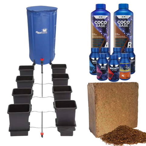 Autopot 15 Litre 8 Pot System CX Coco Nutrient & Additives Galuku Grow Media Kit