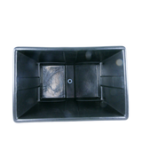 195 Litre Reservoir Bin with Lid 590H x 580W x 870L Black Heavy Duty