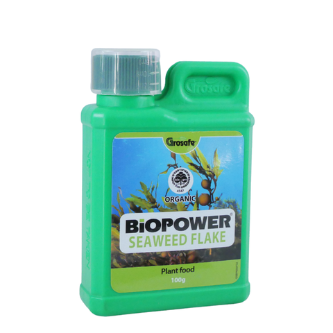 BioPower® Organic Seaweed Flake 100gram Makes 100 Litres Grosafe Bio Gro Certified