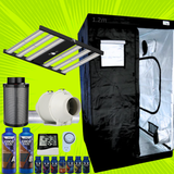 Grow Tent Kit 1.2 Metre 320w LED Grow Light Fan & Carbon Filter