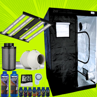 Grow Tent Kit 1 Metre 200w LED Grow Light Fan & Carbon Filter
