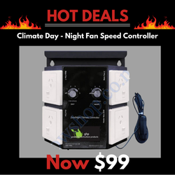 Climate Day - Night Fan Speed Controller c/w Photocell controls 2 Fans, 4 outlets, 2 amp Max Load