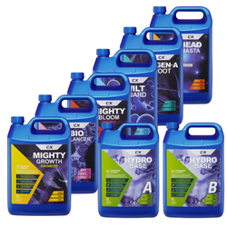 CX Hydro & Additives 5 Litre Fuel Up Pack - Bio Balancer, Mighty Growth, Mighty Bloom, Head Masta, Regen A Root, Wilt Guard”