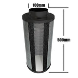 Grow Tent Kit 600 x 1600mm 100w LED Panel Grow Light 100mm Fan & Carbon