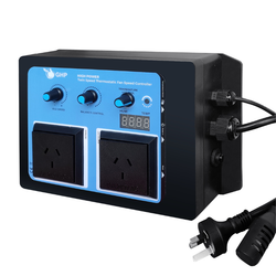 Climate Fan Twin Speed Thermostatic Temperature Digital Controller
