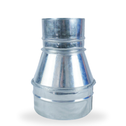Ducting Reducing Joiner 150mm to 100mm Galvanised steel