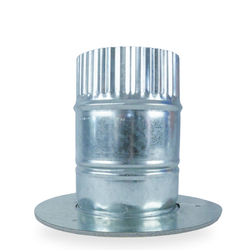 Flanged 100mm Ducting Collar Galvanised Steel