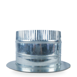 Flanged 200mm Ducting Collar Galvanised Steel