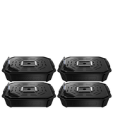 FlexFeed Self-Watering Fabric Pot Base, Auto-Irrigation Water Delivery System with Reservoir Meter, 4-Pack