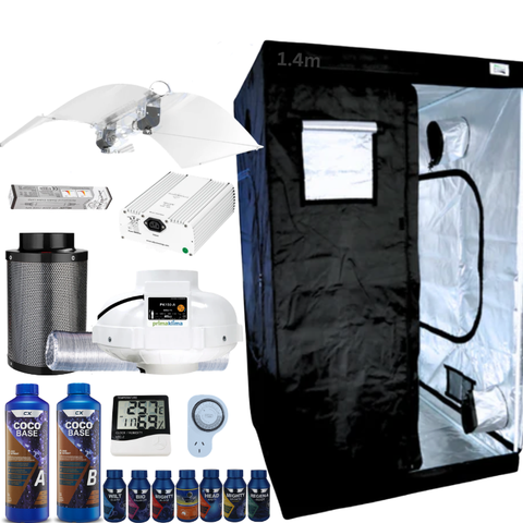 Grow Tent Kit 1.4 Metre Hellion 630w CMH Grow Light Fan & Carbon Filter