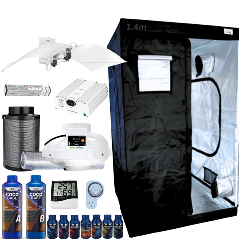 Grow Tent Kit 1.4 Metre Hellion 750w HPS Grow Light Fan & Carbon Filter
