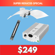 Grow Light Kit 1000w - 1100w DE UHF HPS - Defender Reflector - Hellion By Adjust-A-Wings