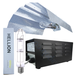 Grow Light Kit 600w Mag Ballast, Metal Halide Lamp & Reflector Wing - Hellion