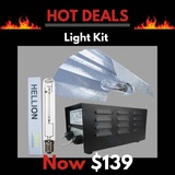 Grow Light Kit 600w Mag Ballast, Super Plant HPS Lamp & Reflector Wing - Hellion
