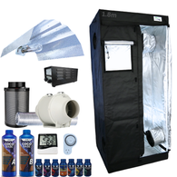 Grow Tent Kit 800 x 1800mm 400w Light Set 100mm Fan & Carbon
