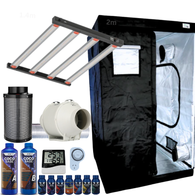 Grow Tent Kit 1 Metre 250w LED Grow Light Fan & Carbon Filter