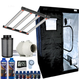 Grow Tent Kit 1 Metre 250w LED Grow Light Fan & Carbon Filter
