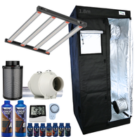 Grow Tent Kit 800 x 1800mm 250w LED Grow Light Fan & Carbon Filter