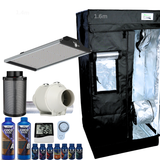 Grow Tent Kit 600 x 1600mm 100w LED Panel Grow Light 100mm Fan & Carbon
