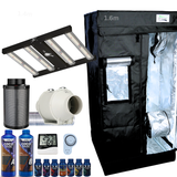 Grow Tent Kit 600 x 1600mm 100w LED Grow Light 100mm Fan & Carbon