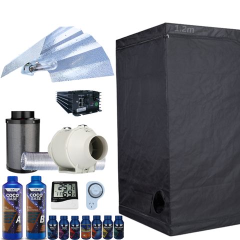 Grow Tent Budget Kit 1.2 Metre 600w HPS Digital Grow Light Fan & Carbon Filter