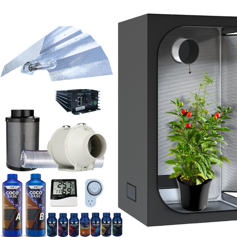 Grow Tent Budget Kit 1.2 Metre 600w HPS Digital Grow Light Fan & Carbon Filter