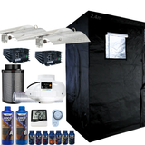 Grow Tent Kit 2.4 x 1.2 Metre 2 x 600w HPS Digital Enforcer Grow Lights Fan & Carbon Filter