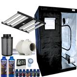 Grow Tent Kit 1.2 Metre 320w LED Grow Light Fan & Carbon Filter