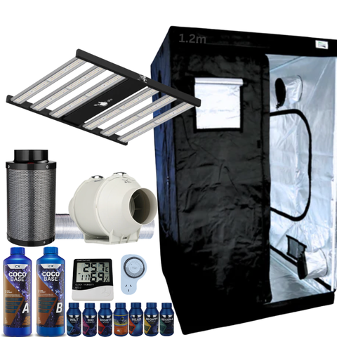 Grow Tent Kit 1.2 Metre 320w LED Grow Light Fan & Carbon Filter