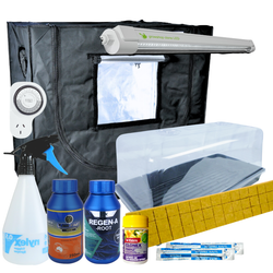 Grow Tent Seeds or Cuttings Propagation Starter Kit - LED 18w 6500k - Tent 850mm x 500mm x 800mm