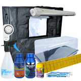 Grow Tent Seeds or Cuttings Propagation Starter Kit - LED 18w 6500k - Tent 850mm x 500mm x 800mm