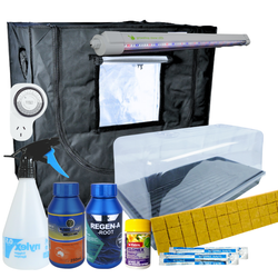 Grow Tent Seeds or Cuttings Propagation Starter Kit - LED 18w 9000k - Tent 850mm x 500mm x 800mm