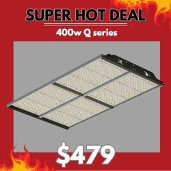 LED Grow Light 400w Q series Panel - Dimmable full spectrum