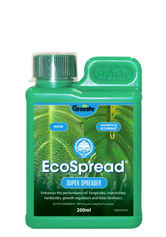 EcoSpread® Enhances Performance Of Foliar Sprays 200ml Grosafe Bio Gro Certified