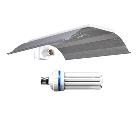 Grow Light Kit 130w 6400k CFL Lamp & CFL Reflector Wing