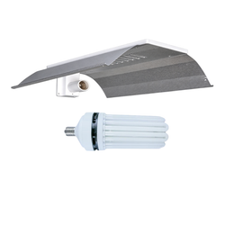 Grow Light Kit 250w 14000k CFL Lamp & CFL Reflector Wing