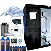 Grow Tent Kit 1.2 Metre 600w Digi Ballast Light Set 150mm Fan & Carbon