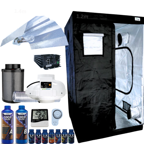 Grow Tent Kit 1.2 Metre 600w HPS Digital Grow Light Fan & Carbon Filter