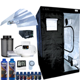 Grow Tent Kit 1.4 Metre 600w Digi Ballast Light Set 150mm Fan & Carbon
