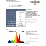 315w 3100K Ceramic Metal Halide - CMH Grow Lamp - E40 Base - Hellion by Adjust-A-Wings