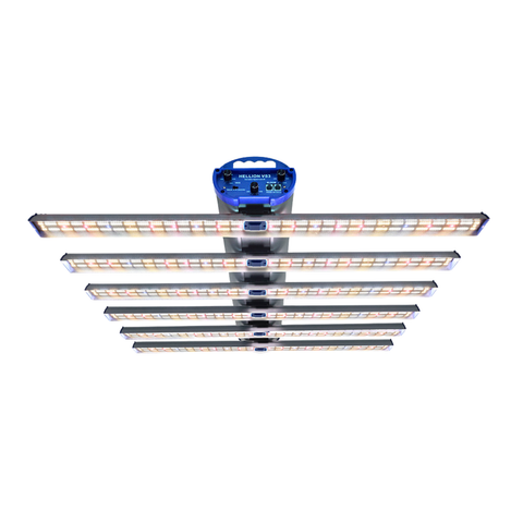 LED Grow Light 500w PRO 2.9 μmol/j - 6 Bar with Controllable Spectrums Veg-Bloom-UV - Hellion