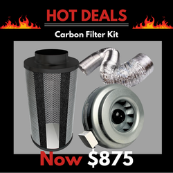 Kit Carbon Filter 315mm x 1000mm - 315mm Centrifugal European Motor Fan & 10 Metres of Ducting